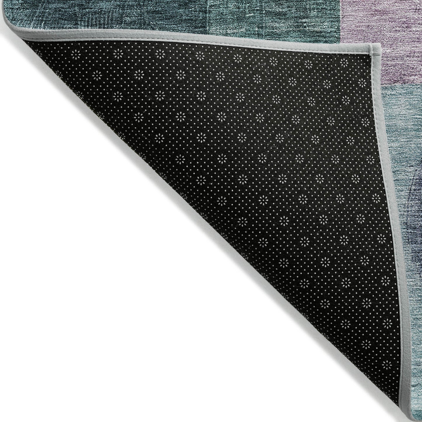 8' X 10' Green Copper And Purple Geometric Washable Indoor Outdoor Area Rug-3