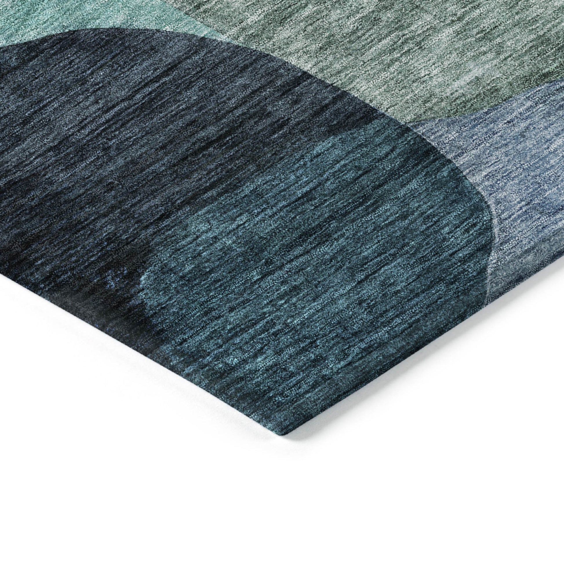 10' X 14' Green Purple And Pink Abstract Washable Indoor Outdoor Area Rug-3