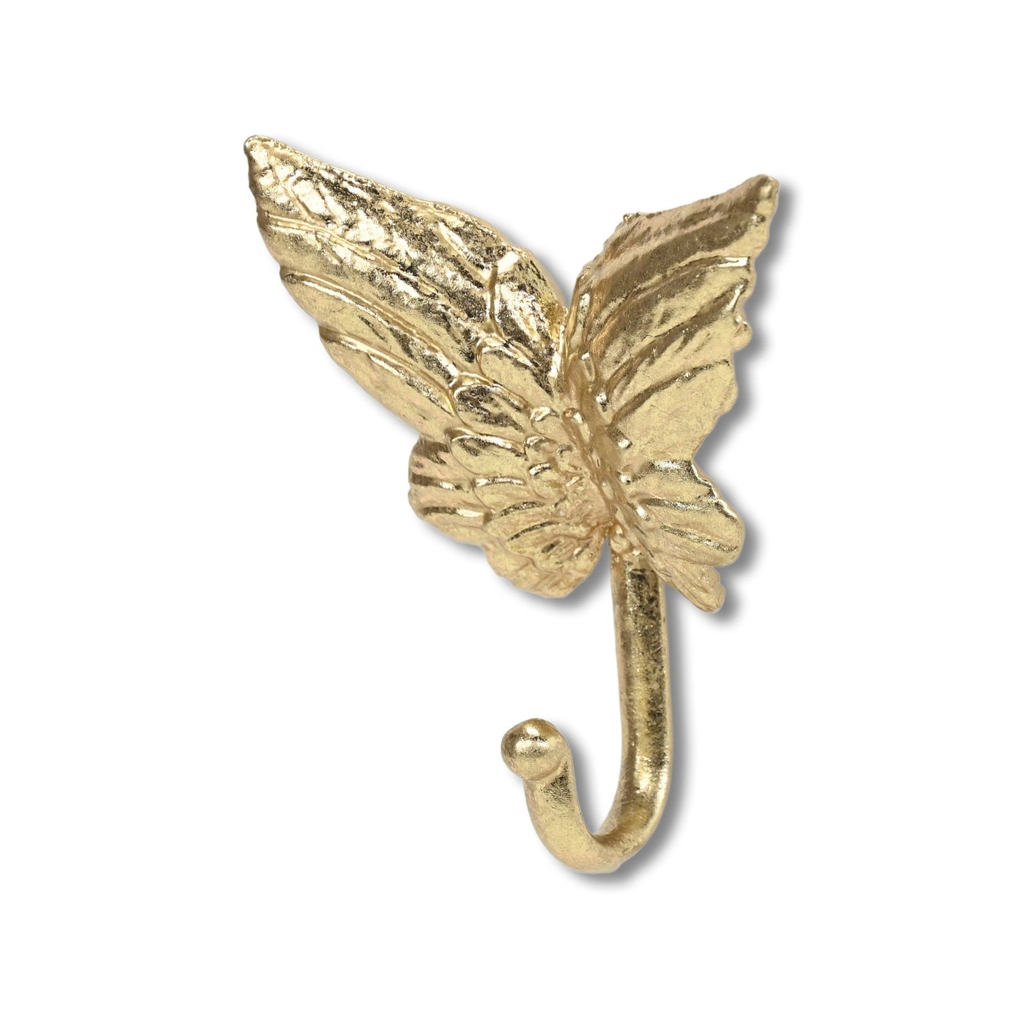 5" Gold Cast Iron Butterfly Wall Hook-3