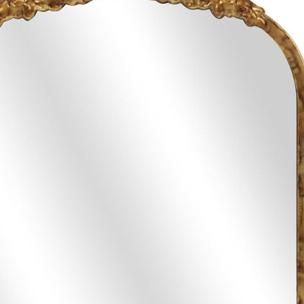 16" Gold Metal Arch Accent Mirror-7