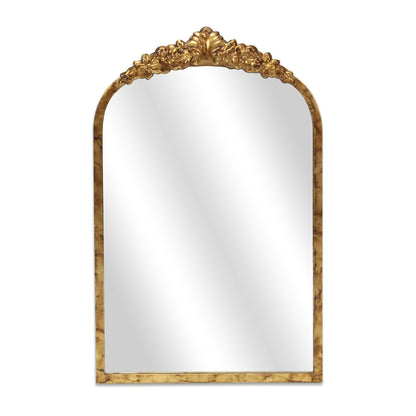 16" Gold Metal Arch Accent Mirror-1