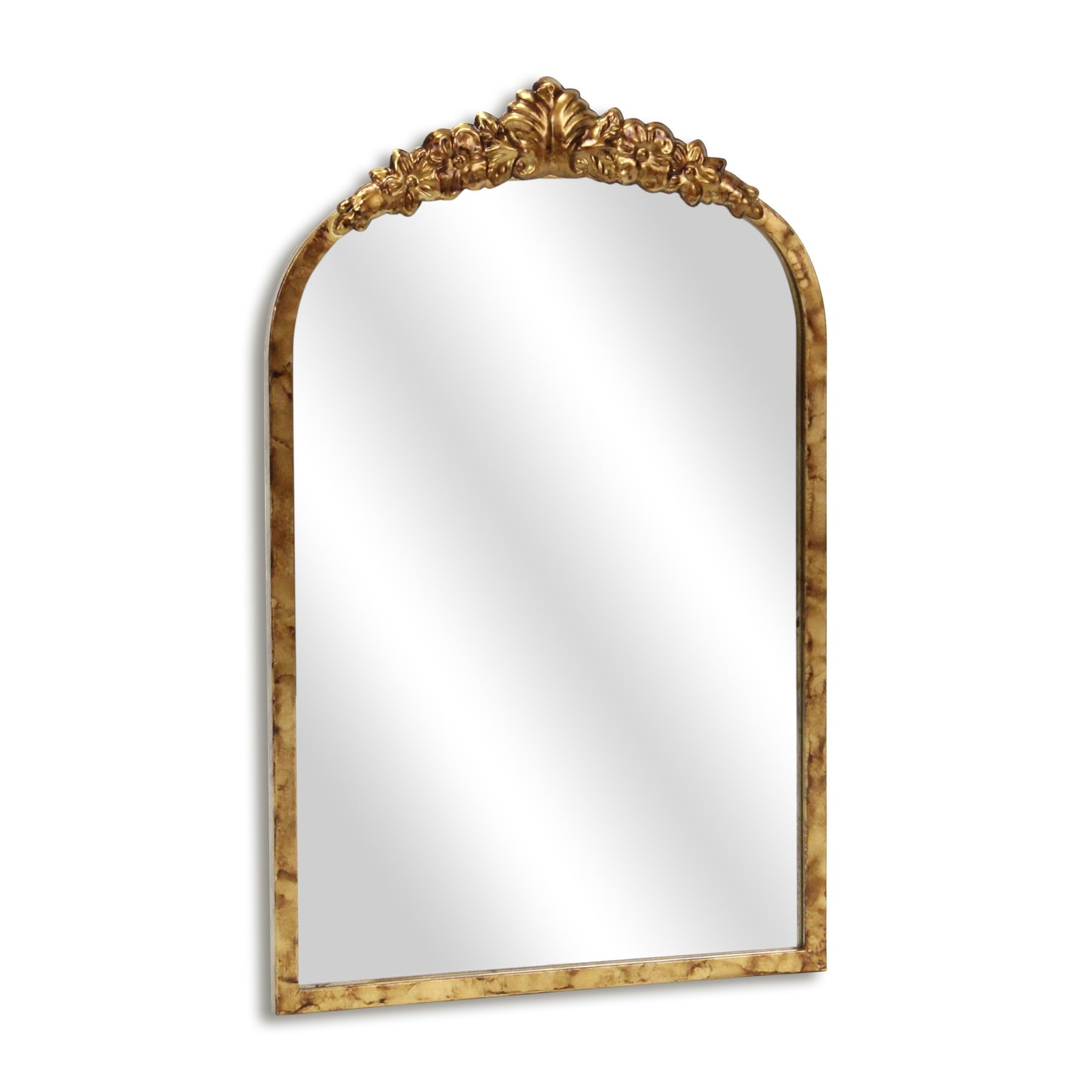 16" Gold Metal Arch Accent Mirror-2