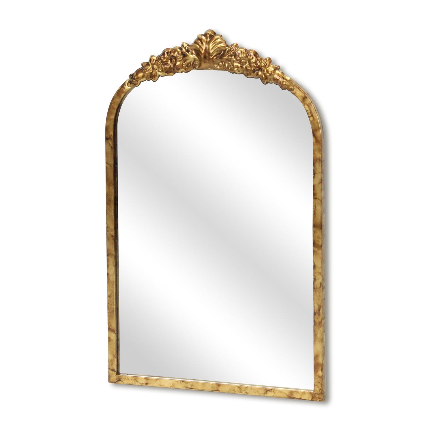 16" Gold Metal Arch Accent Mirror-3