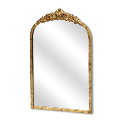 16" Gold Metal Arch Accent Mirror-3