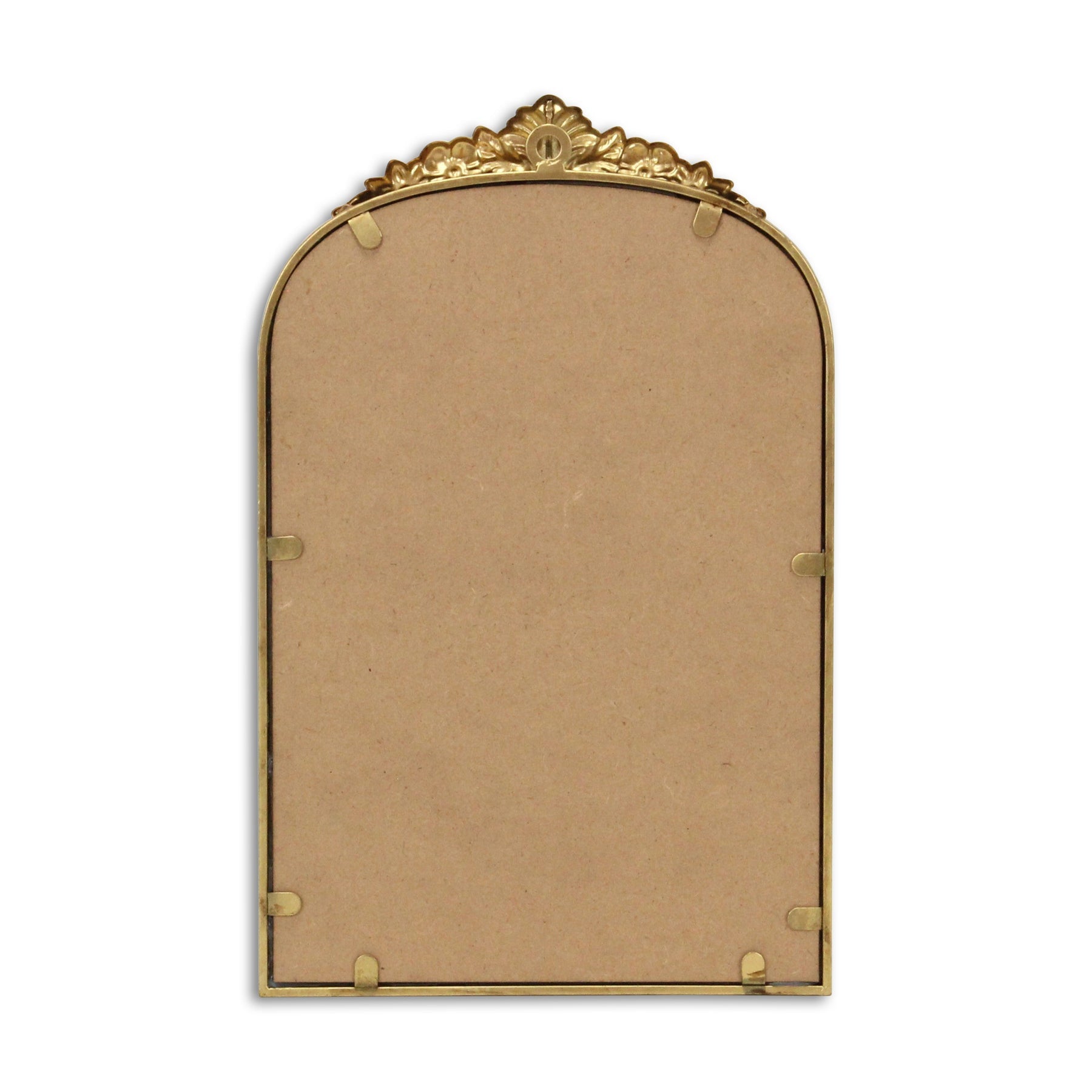 16" Gold Metal Arch Accent Mirror-4