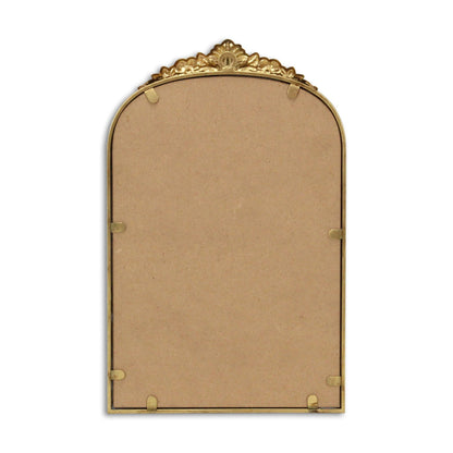 16" Gold Metal Arch Accent Mirror-4