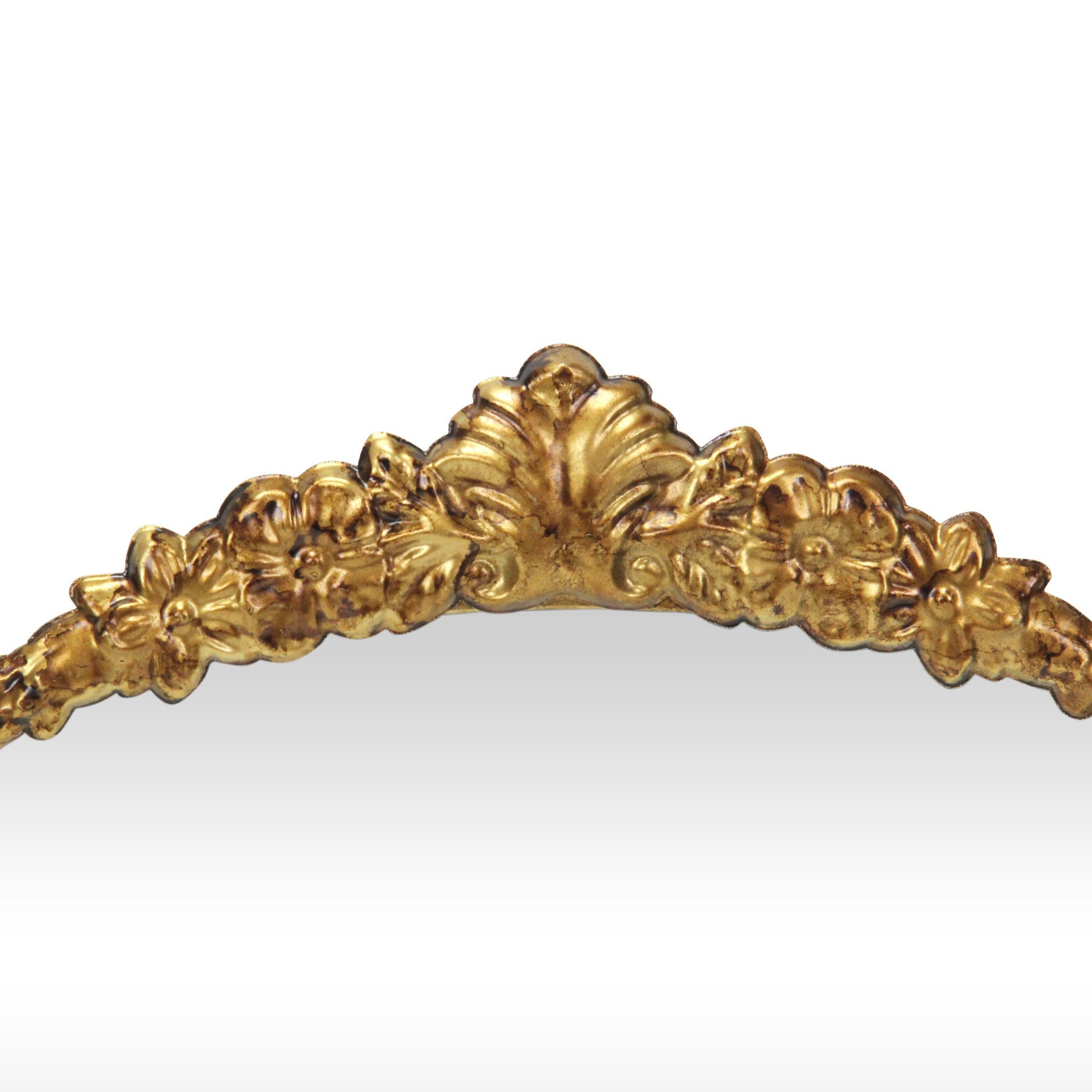 16" Gold Metal Arch Accent Mirror-5