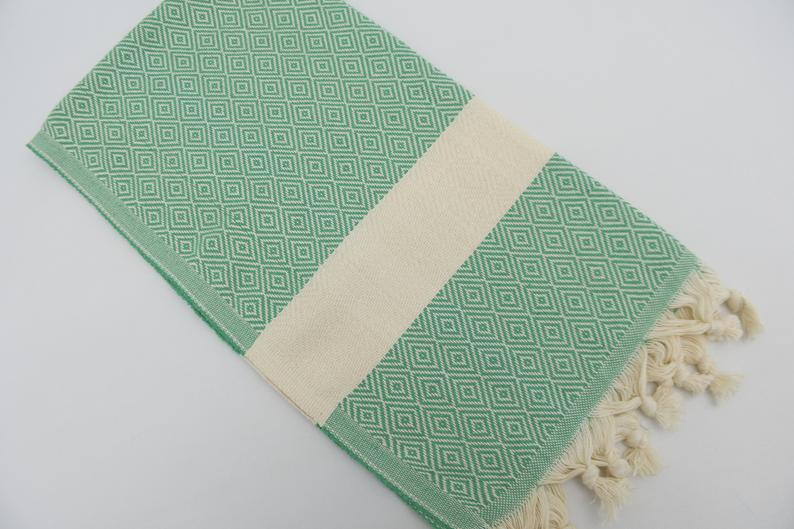 VENICE GREEN TURKISH TOWEL-4