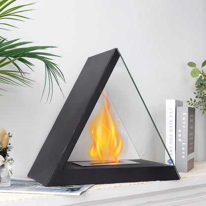 15.5" x 8" x 14.5” Glass Tabletop Fireplace-1