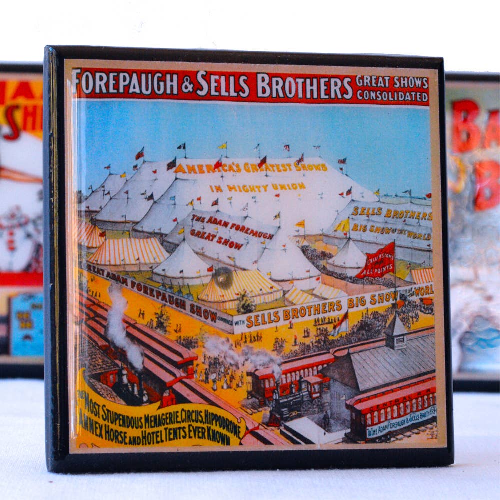 Circus Poster Coaster Set-3