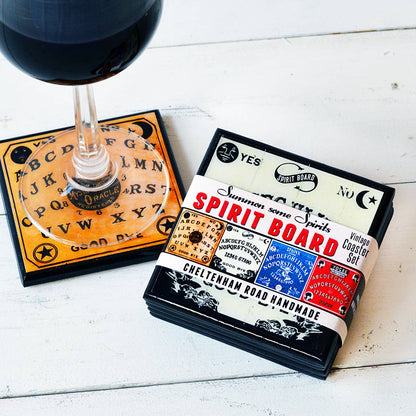Summon Some Spirits: Spooky Spirit Board Drink Coaster Set-1