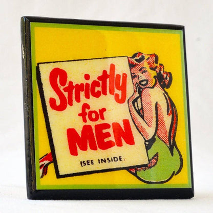 A Little Naughty: Vintage Burlesque Drink Coaster Set-4