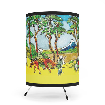 Tripod Lamp, Vibrant High-Res Printed Shade, US" // Tripod Lamp, Colorful Printed Lamp, Artistic Tripod Light, Unique Home Decor, Lamp with