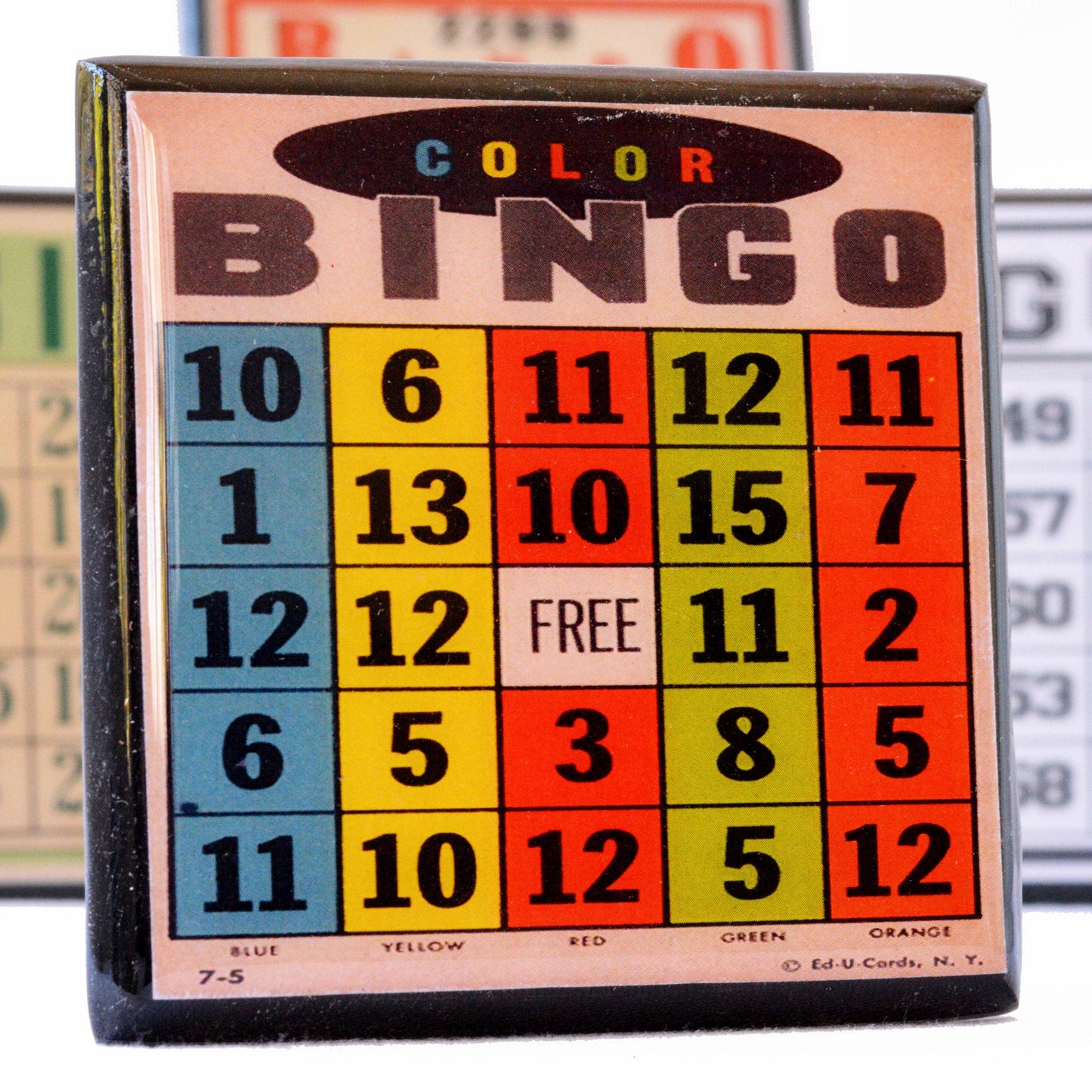 Bingo!  Vintage Bingo Card Coaster Set-1