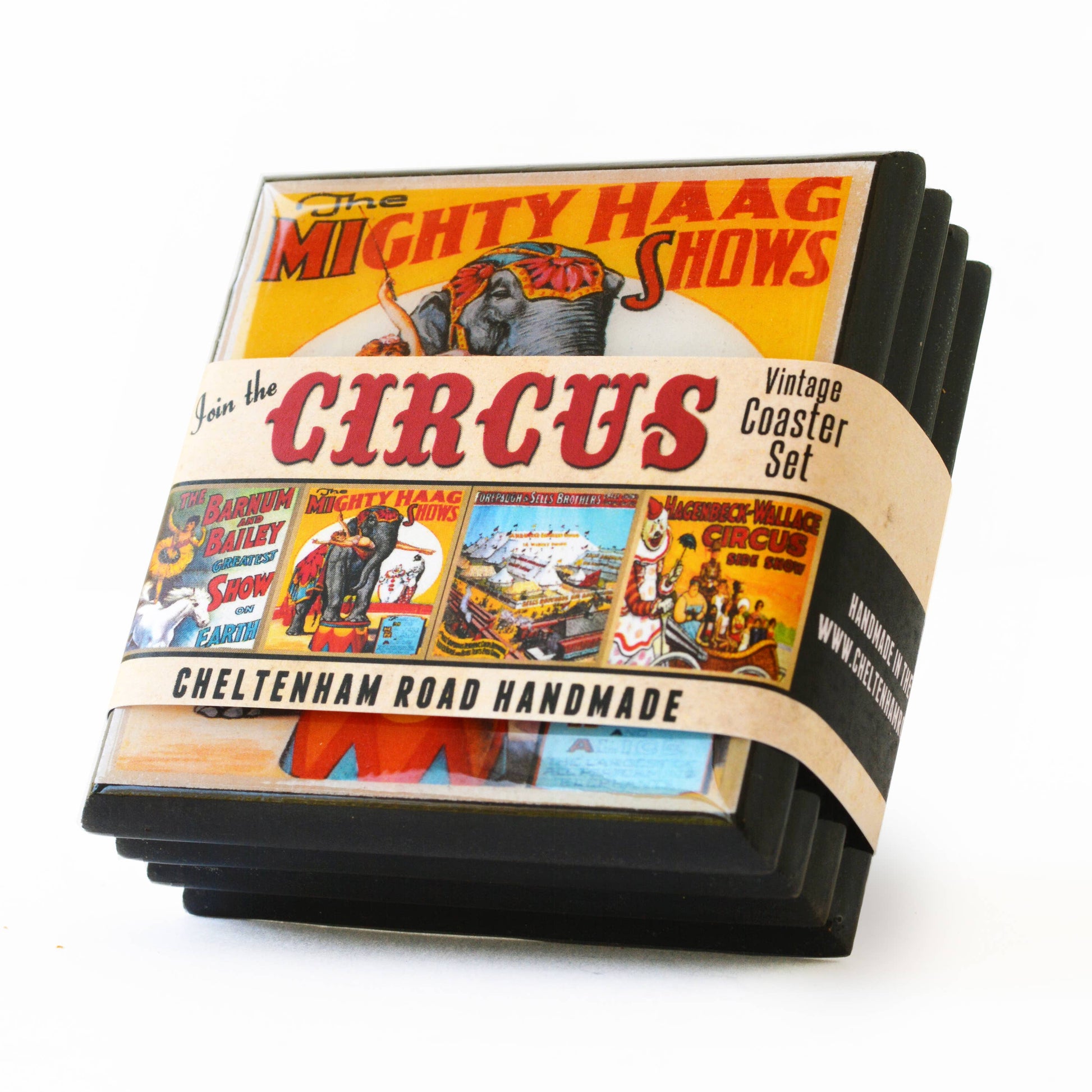 Circus Poster Coaster Set-1