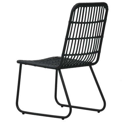 vidaXL Patio Dining Set Seat Black/Oak and Black 3/5/7/9 Piece Multi Sizes-4