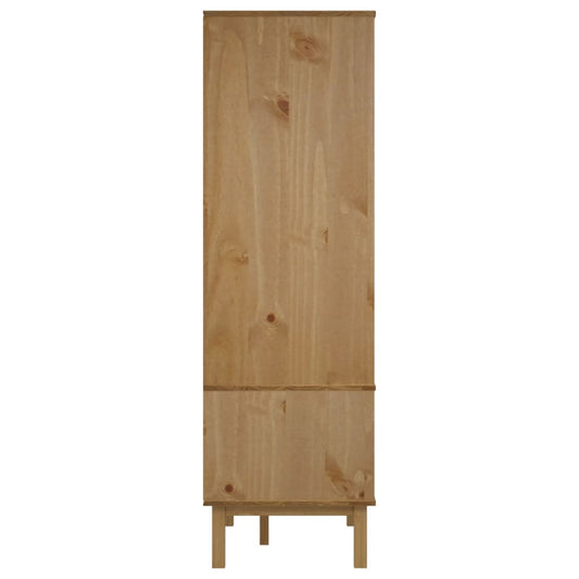 vidaXL Closet Cabinet Wardrobe Closet Organizer Armoire OTTA Solid Wood Pine-0
