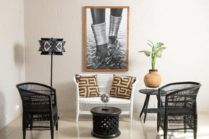 Gola_28 Mucubal Woman Ankle Adornments  Framed Canvas | Virei, Angola-1