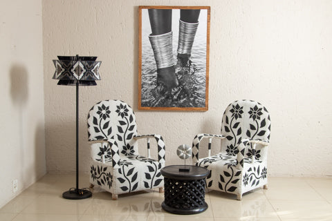 Gola_28 Mucubal Woman Ankle Adornments  Framed Canvas | Virei, Angola-2
