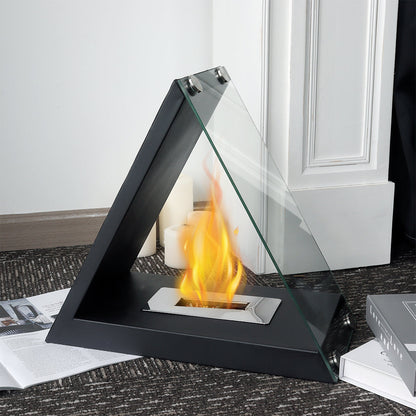 15.5" x 8" x 14.5” Glass Tabletop Fireplace-4