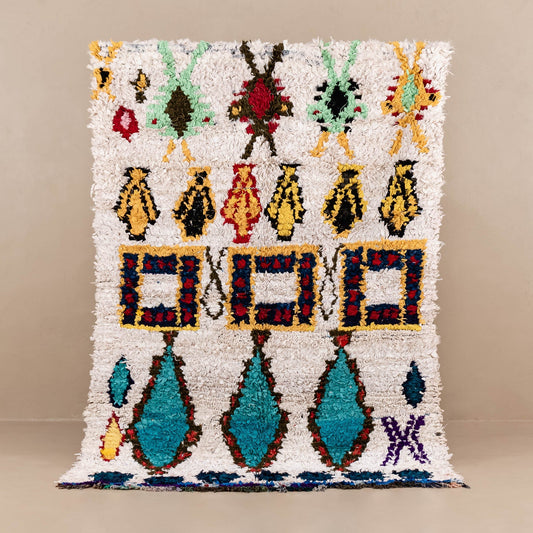 OuedLaou - vintage boucherouite rug-0