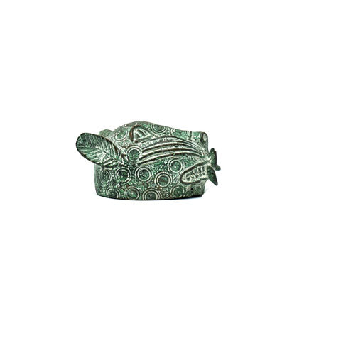Benin Bronze Leopard Head SM-0