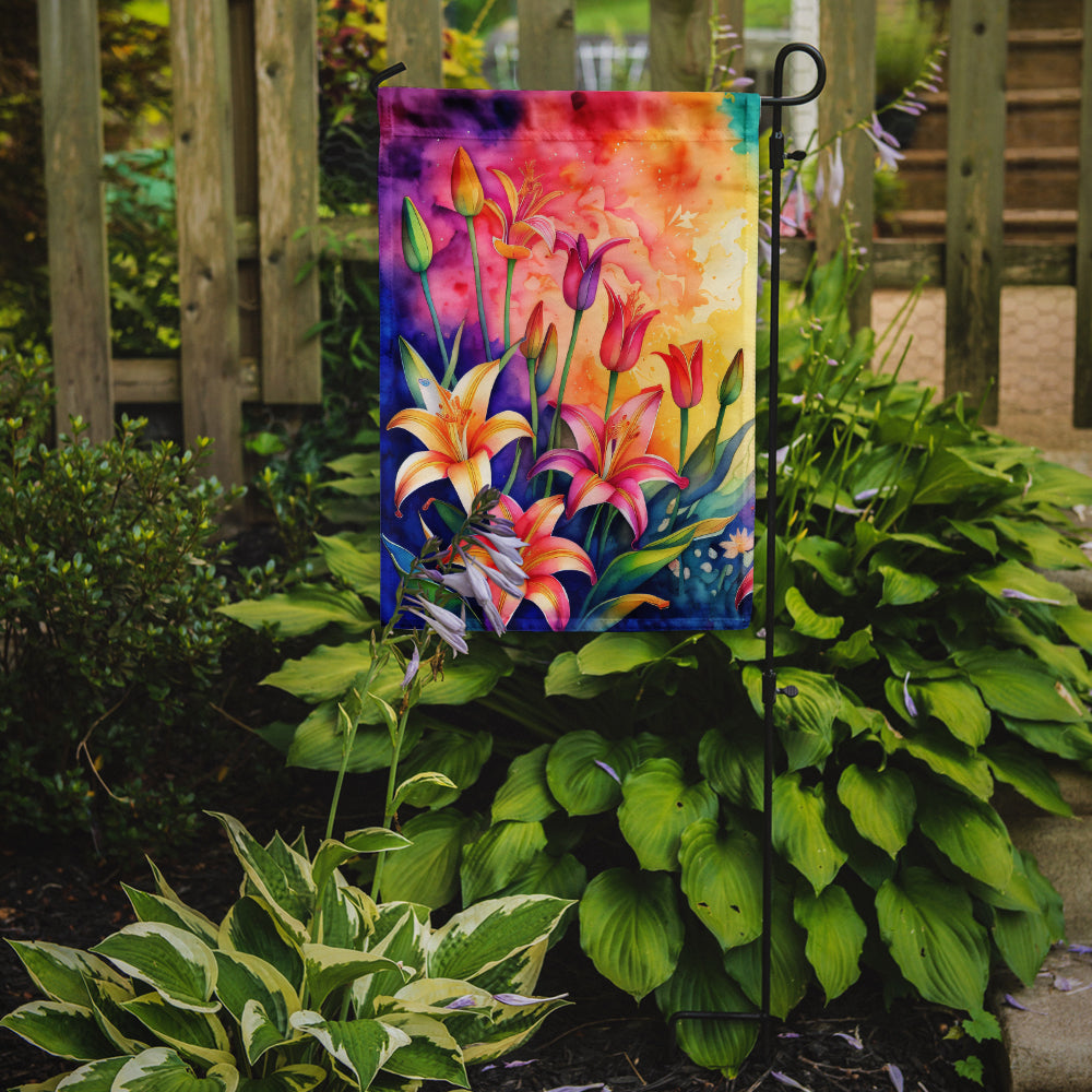 Lilies in Color Garden Flag-1