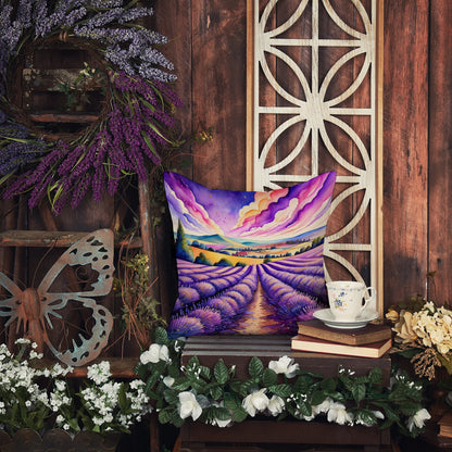 Colorful English Lavender Throw Pillow-4