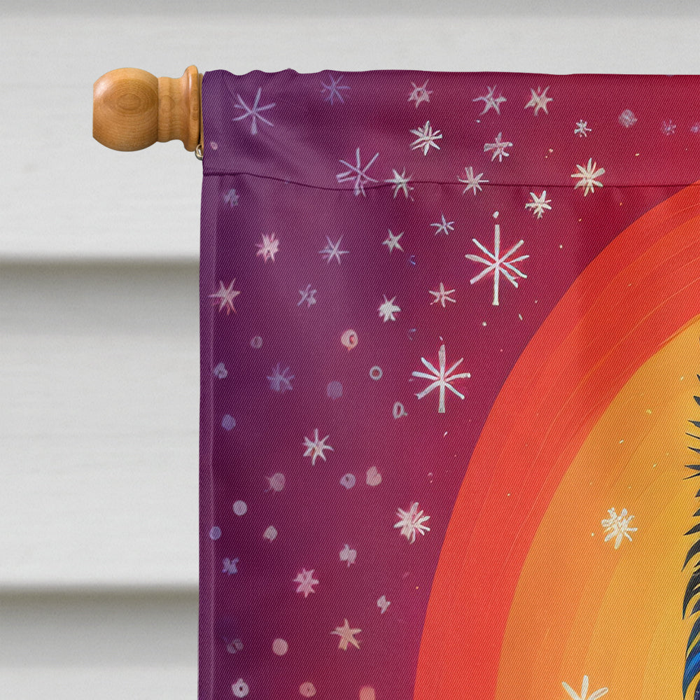 Belgian Sheepdog Holiday Christmas House Flag-2