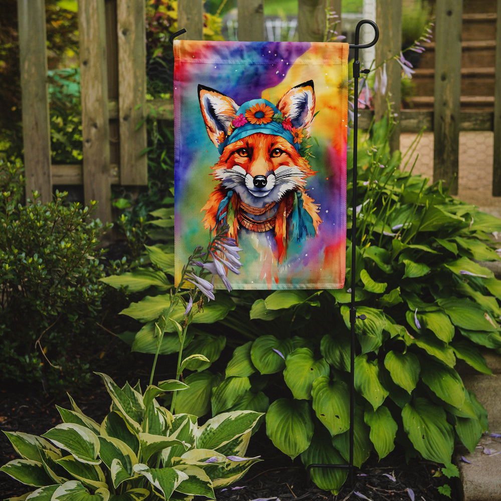 Hippie Animal Fox Garden Flag-1