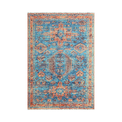 Multi Size Turquoise, Burnt Orange Hand Knotted Arts & Crafts 100% Wool Turkish Oushak Traditional Oriental Area Rug-1