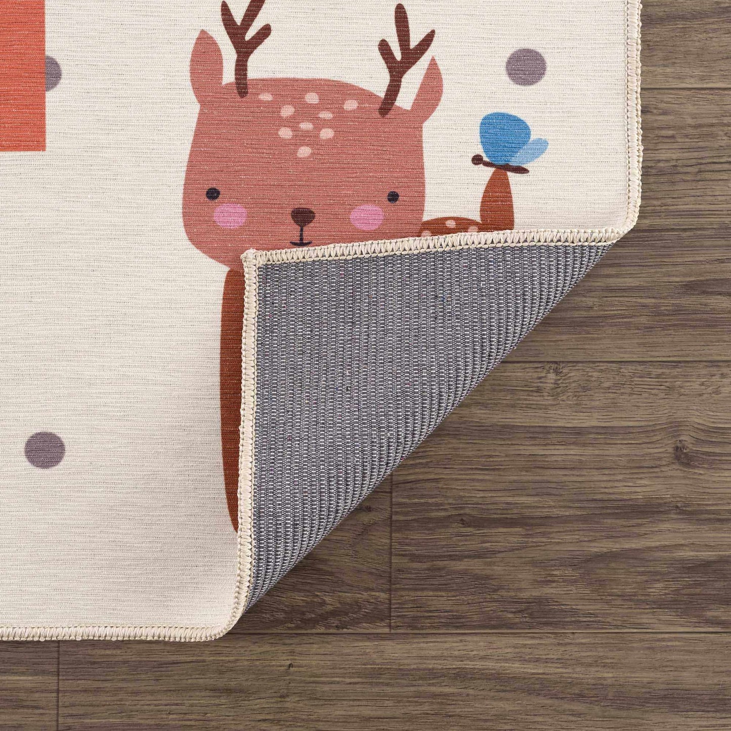 Lundy Colorful Hopscotch Washable Kids Rug-2