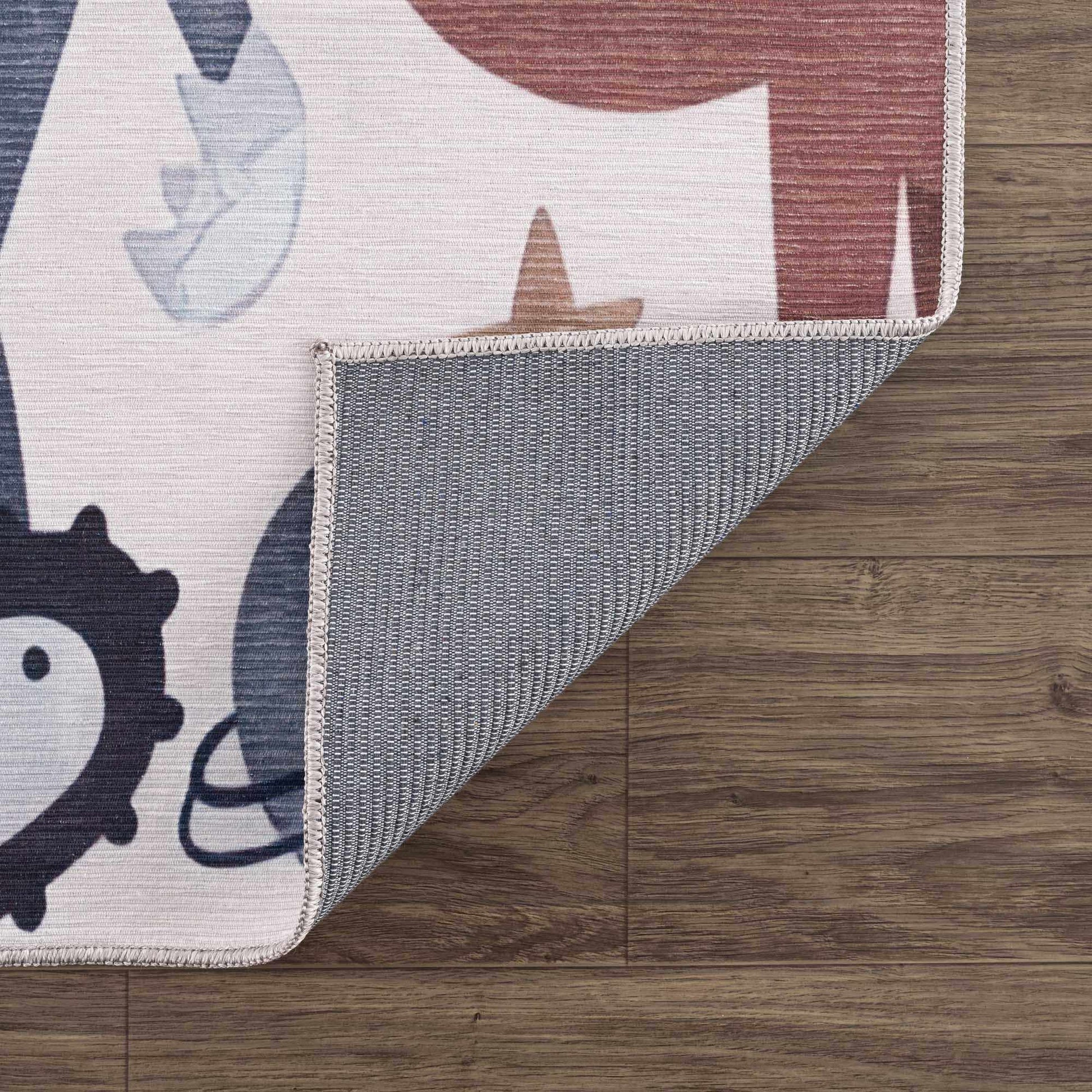 Libra Rainbow Washable Kids Rug-2