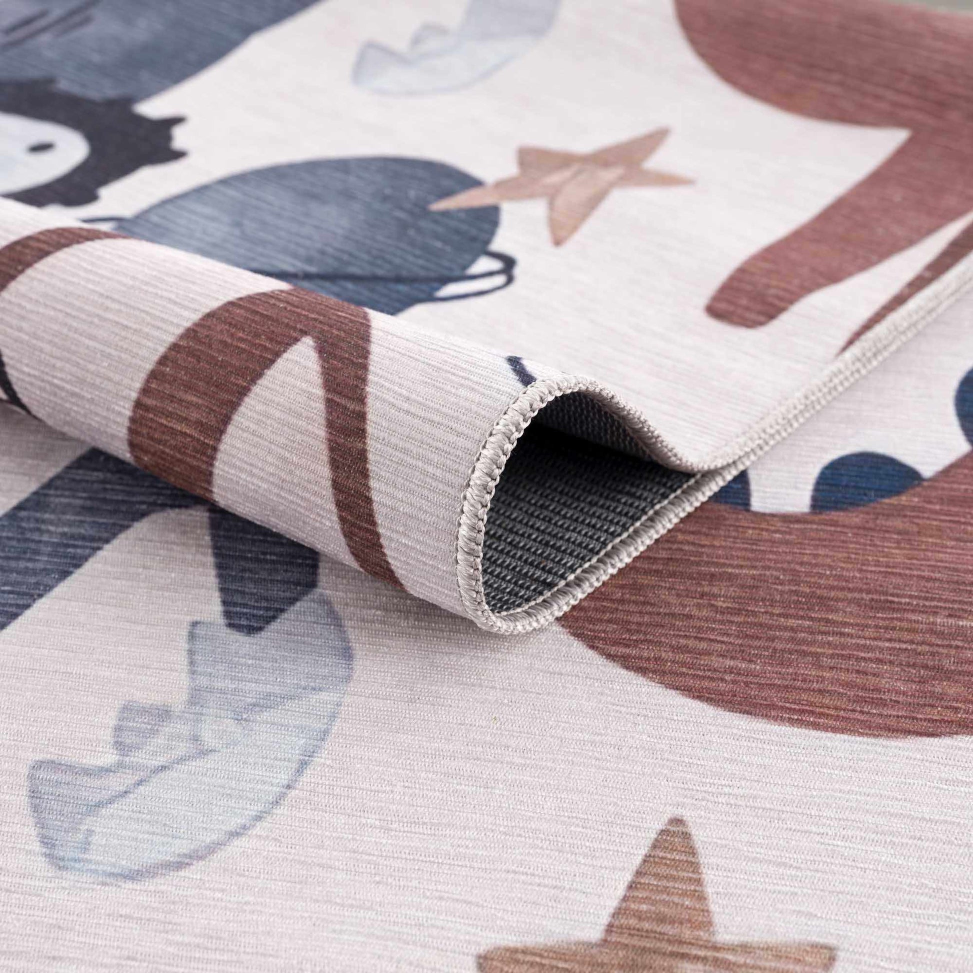 Libra Rainbow Washable Kids Rug-3