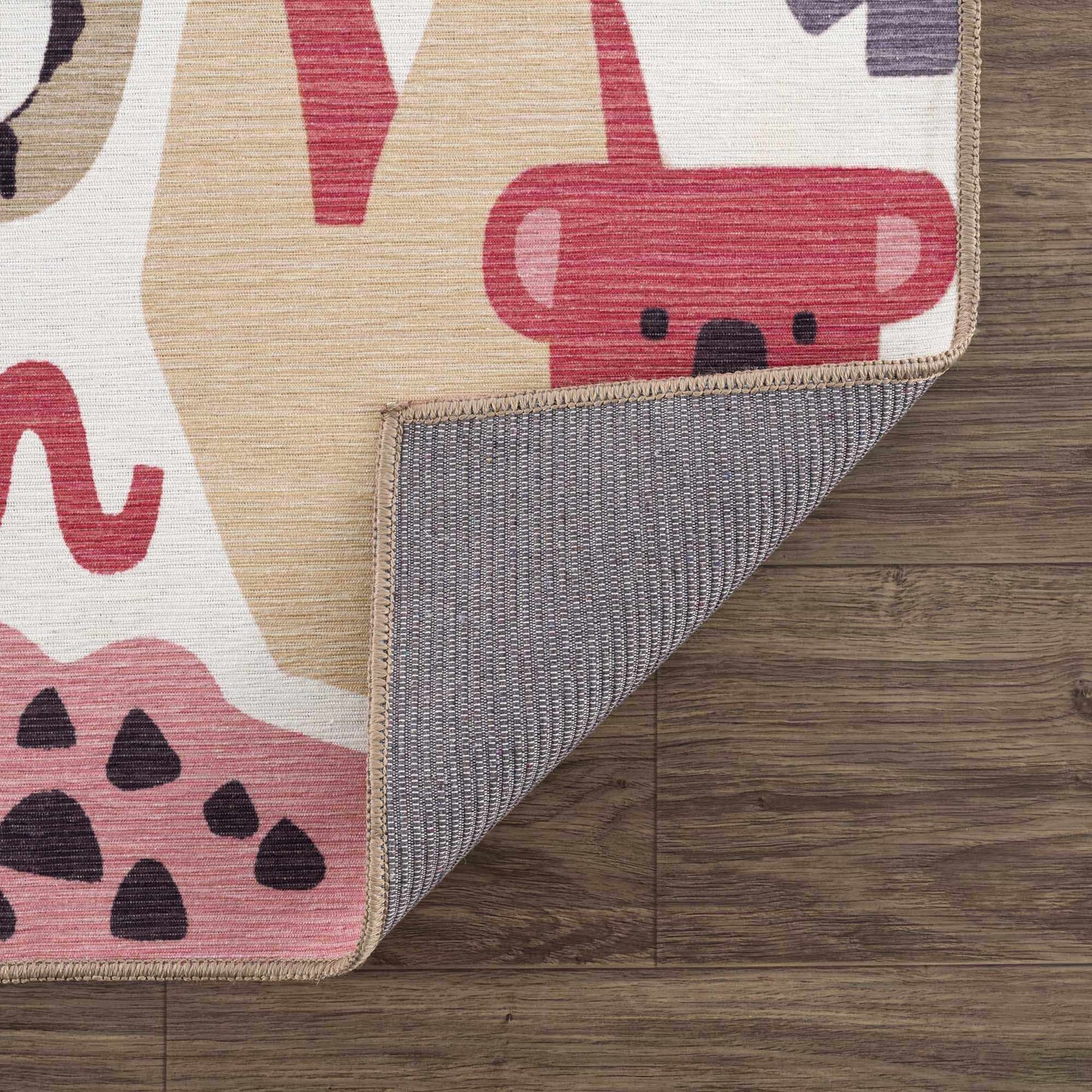 Natal Animal Print Washable Kids Rug-2
