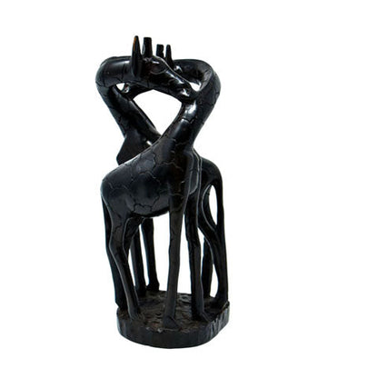 Giraffe Necking Sculpture 01-0