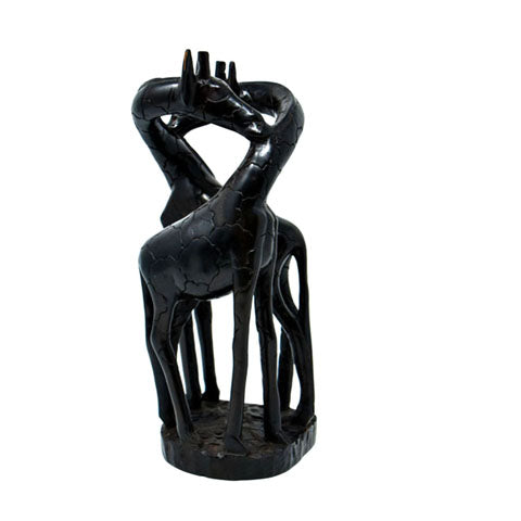 Giraffe Necking Sculpture 01-0
