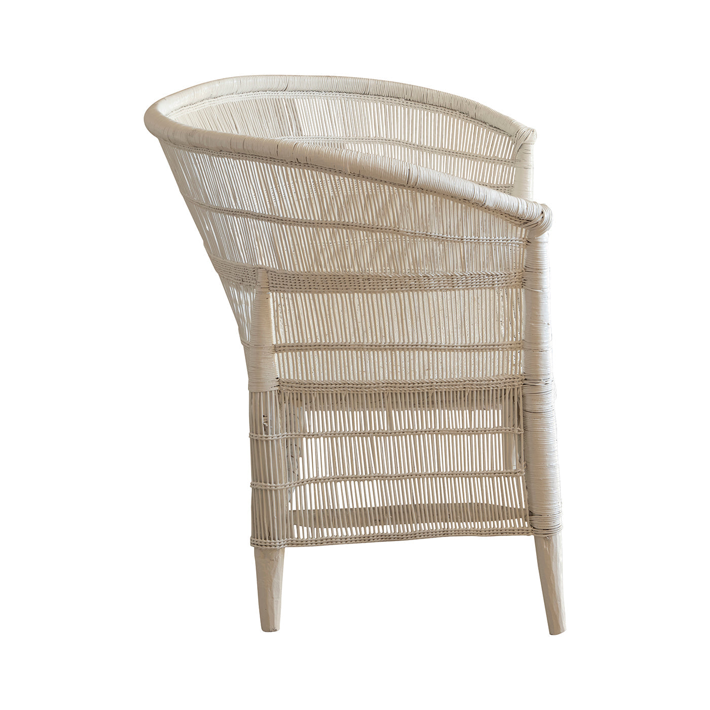 Malawi Cane Chair  | White Handwoven in Malawi-2