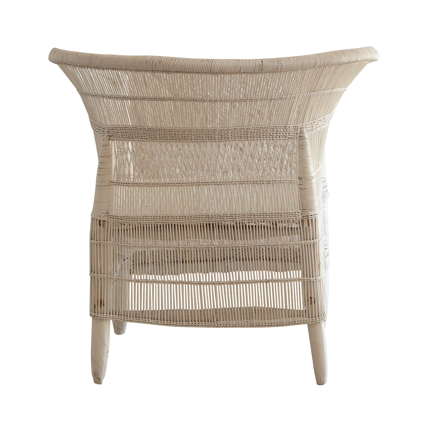 Malawi Cane Chair  | White Handwoven in Malawi-1