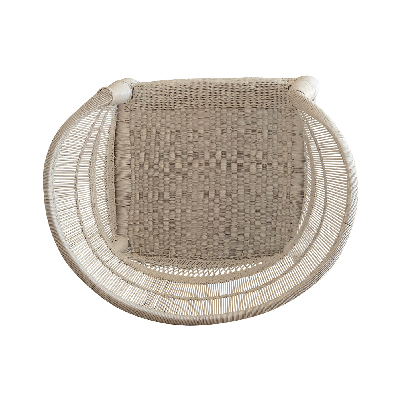 Malawi Cane Chair  | White Handwoven in Malawi-4