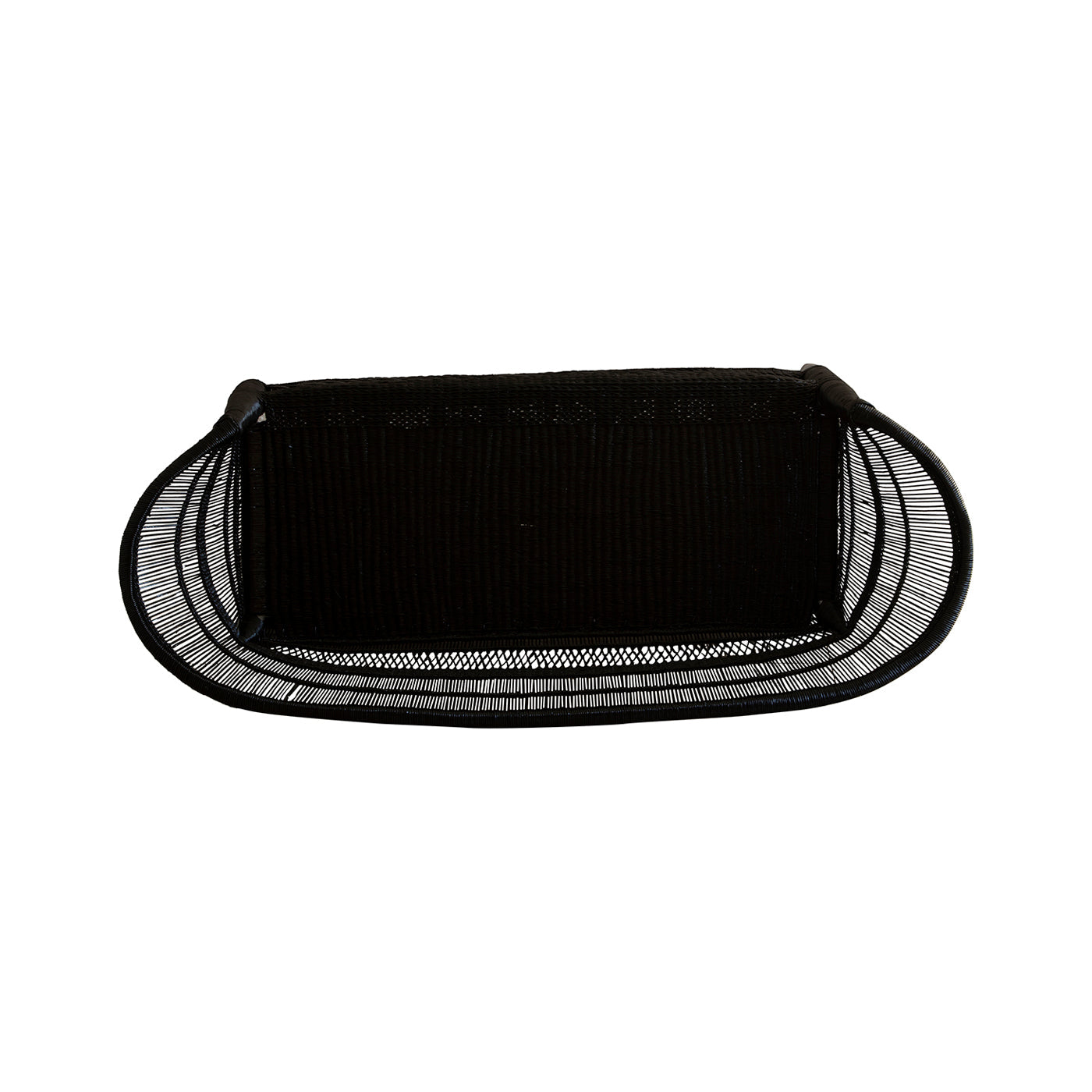 Malawi Cane Love Seat | Black Handwoven in Malawi-2