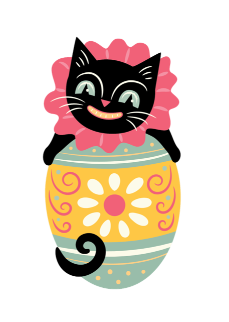 Eggcellent Black Cat Brooch Johanna Parker x Lipstick & Chrome-3