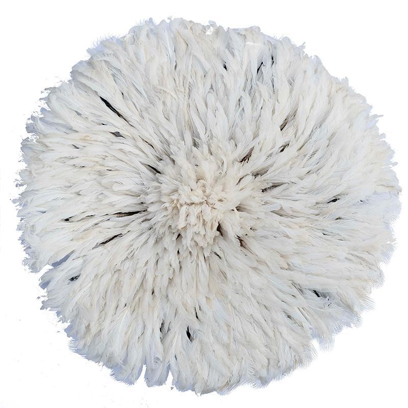 Juju Hat White (Bamileke Headdress)-1