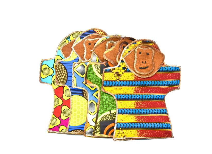 Kanga Monkey Hand Puppet | Handmade in Tanzania-2