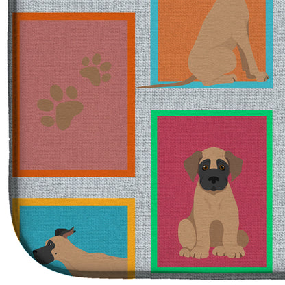 Lots of Fawn Great Dane Dish Drying Mat-3