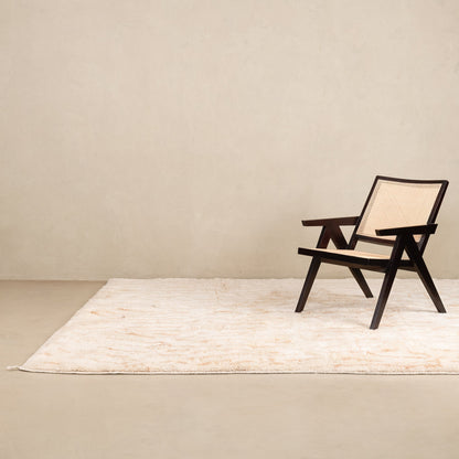 Sandscribe Elegance - Luxury Shag Moroccan Rug-1