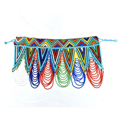 Mawe Long Beaded Bib Necklace 01-2