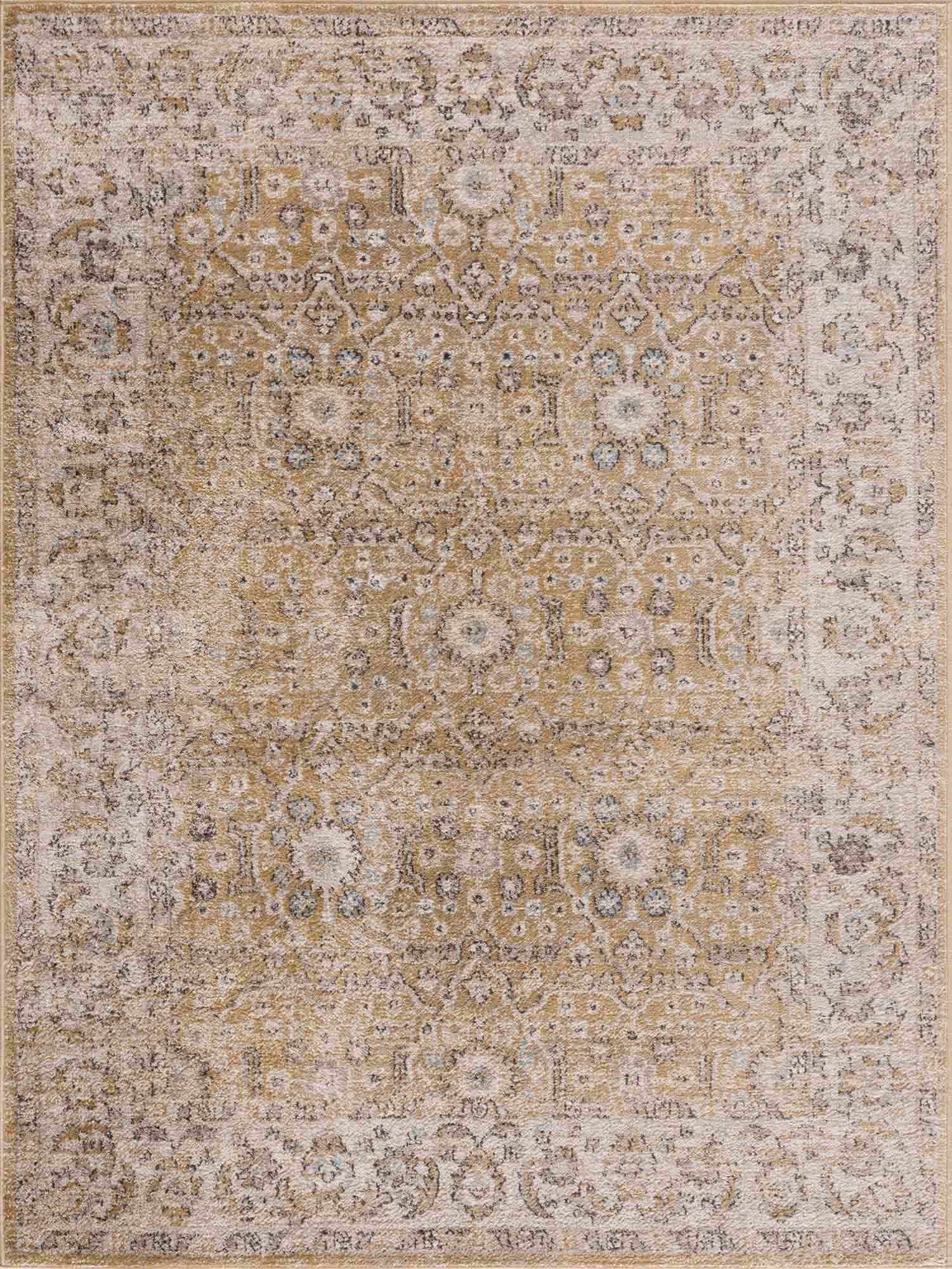 Anana Gold & Beige Area Rug-1