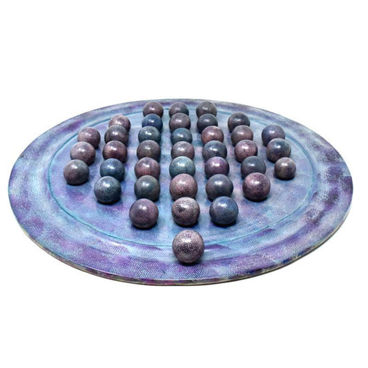 Purple Soapstone Solitaire Game Set 01-0
