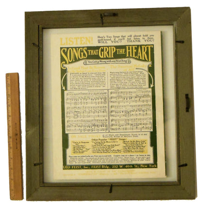 "There's a Little Bit of Bad in Every Good Little Girl" by Fred Fischer, framed vintage sheet music-3